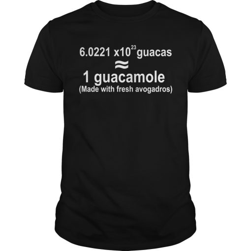 1 guacamole made with fresh avogadros shirt, hoodie, long sleeve