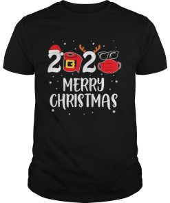 2020 Merry Christmas Santa Reindeer Face Mask shirt