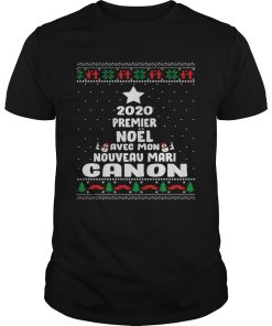 2020 Premier Noel Avec Mon Nouveau Mari Canon Ugly Christmas shirt