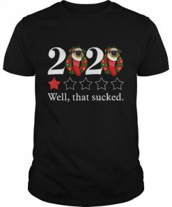 2020 Pug Sock One Star Well That Sucked Christmas shirt