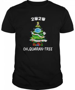 2020 Quarantine Christmas Tree Mask Ornament shirt