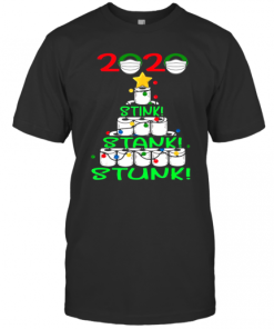 2020 Stink Stank Stunk Funny Quarantine Ugly Christmas Tree T-Shirt