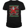 2020 Ugly Sweater Design Dabbing Santa Wearing Mask shirt