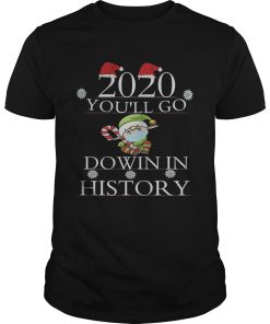 2020 Youll Go Down In History Elf Wear Mask Christmas shirt