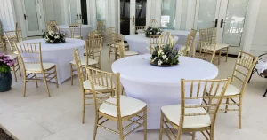 white chiavari chairs