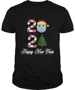 2021 Christmas Tree Mask Happy New Year shirt