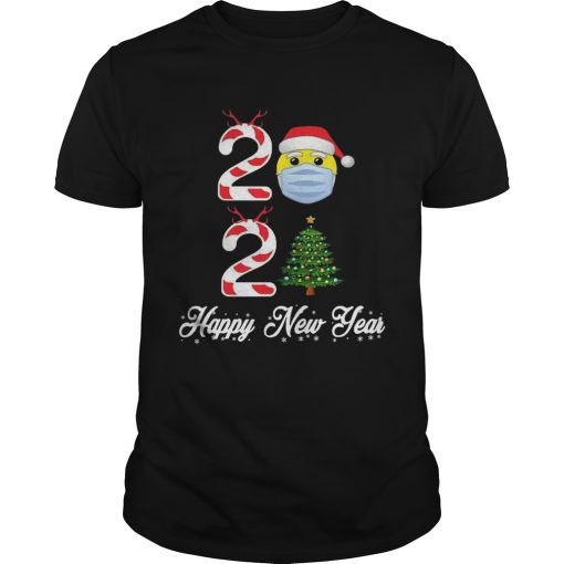 2021 Christmas Tree Mask Happy New Year shirt