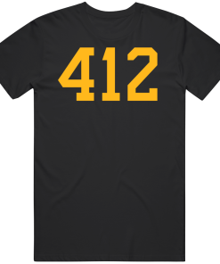412 Area Code Pittsburgh Hockey Fan T Shirt