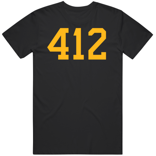 412 Area Code Pittsburgh Hockey Fan T Shirt