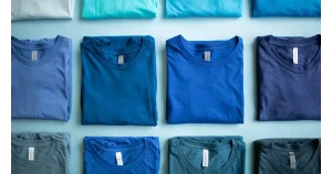 what color shirt goes with light blue shorts