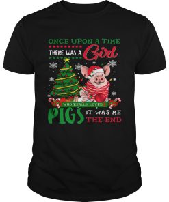 A Girl Love Pig Christmas Pig Lover Christmas shirt