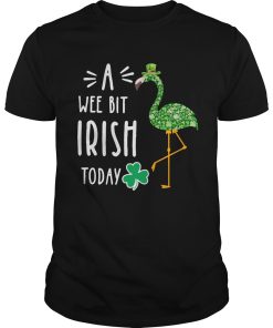 A Wee Bit Irish Today Flamingo St Patrick’s Day shirt, hoodie, long sleeve