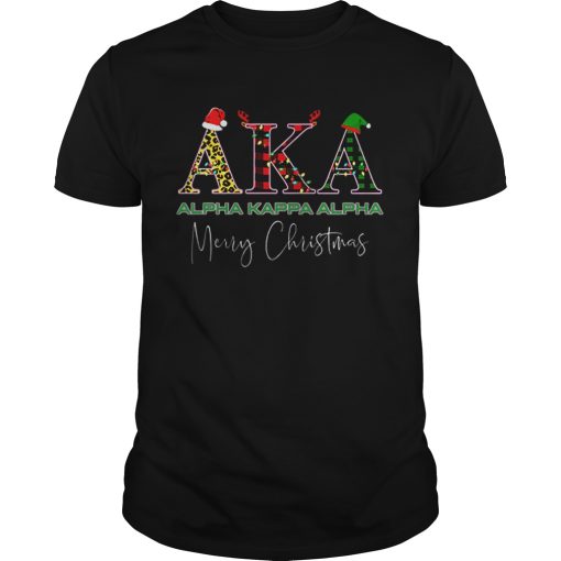 AKA Alpha Kappa Alpha Merry Christmas shirt