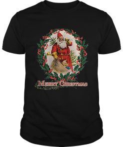 African American Santa Claus Antique Vintage Merry Christmas shirt