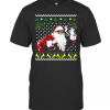 African American Santa Marijuana Weed 420 Ugly Christmas T-Shirt