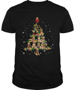 Airedale Terrier Light Christmas tree shirt
