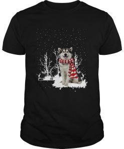 Alaskan Malamute Merry Christmas shirt