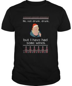 Alison Steadman No Wines Ugly Christmas shirt