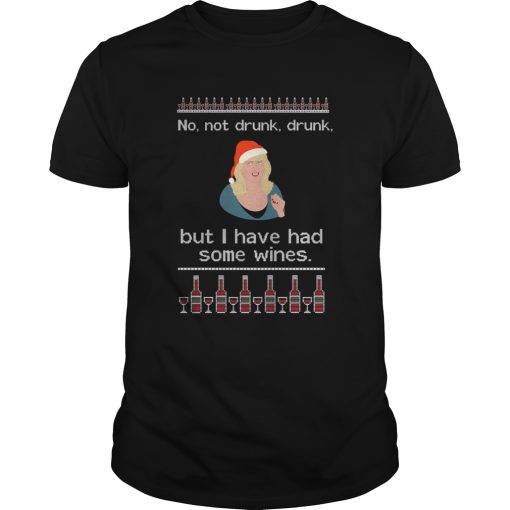 Alison Steadman No Wines Ugly Christmas shirt