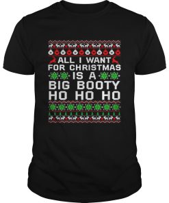 All I Want For Christmas Is A Big Booty Ho Ho Ho shirt