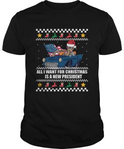 All I Want For Christmas Is A New President Biden Meme Ugly Christmas shirt