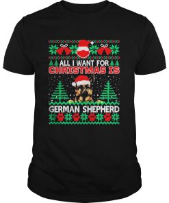 All I Want For Christmas Is German Shepherd Fun Ugly