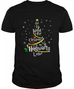 All I Want For Christmas Is My Hogwarts Letter Christmas Tree shirt