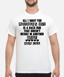 All I want for Mother Day is a back rub that doesn’t result in another shirt