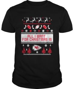 All I want for christmas is Kansas Chief City ugly christmas shirt
