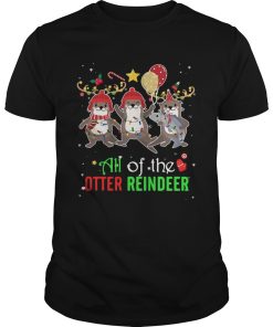 All Of The Otter Reindeer Christmas shirt
