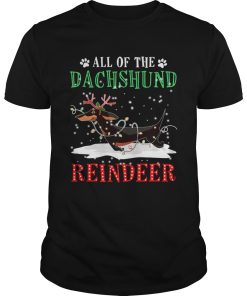 All of the Dachshund reindeer light christmas shirt