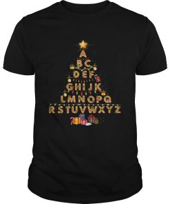 Alphabet Christmas Lights shirt