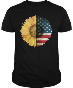 America flag sunflower shirt, hoodie, long sleeve
