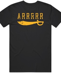 Arrrrr Pittsburgh Baseball Fan Distressed T Shirt