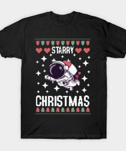Astronaut Starry Christmas shirt