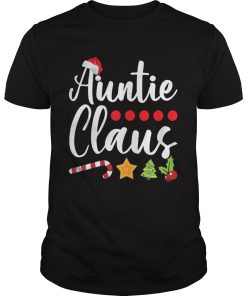 Auntie Claus Santa Hat Christmas shirt