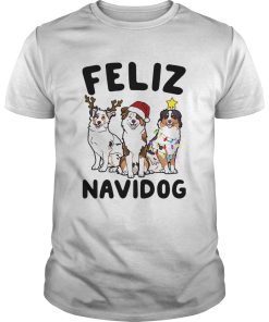 Australian Shepherd Feliz Navidog shirt
