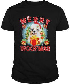 Australian Shepherd Santa Merry Woofmas Christmas shirt