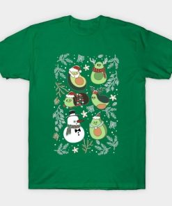 Avocado and snowman Christmas shirt