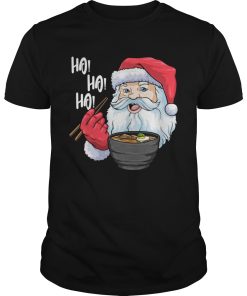 Awesome Santa Claus Eats Noodles Merry Christmas shirt
