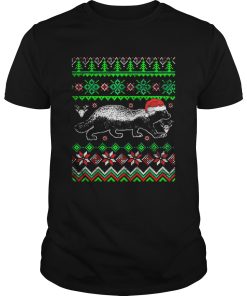 Awesome Ugly Christmas Honey Badger shirt