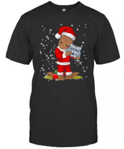 Baby Groot Santa Hug Arizona Wildcats Christmas T-Shirt