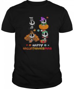 Baby Jack Skellington Halloween And Merry Christmas Happy Hallothanksmas shirt
