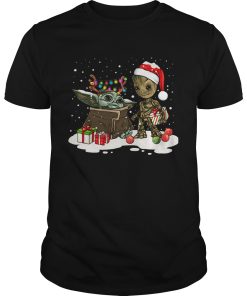 Baby Yoda And Baby Groot Christmas shirt