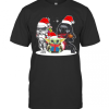 Baby Yoda And Darth Vader Stormtrooper Merry Christmas T-Shirt