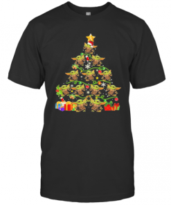 Baby Yoda Christmas Tree Pine T-Shirt