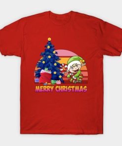 Baby with Christmas tree vintage Merry Christmas shirt