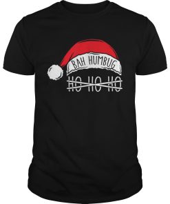 Bah Humbug Santa Hat No Ho Ho Ho Anti Xmas Grouch shirt