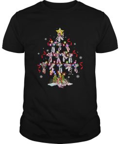 Ballet shoes Christmas tree shirt