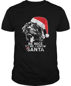 Be Nice Australian Shepherd Christmas Funny Xmas shirt